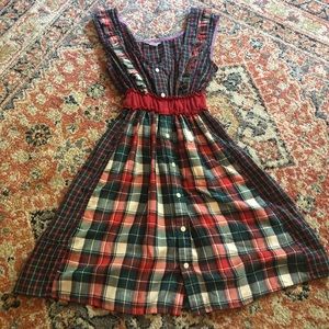 Urban Renewal Reworked Plaid Dress Small / Medium / Urban Outfitters